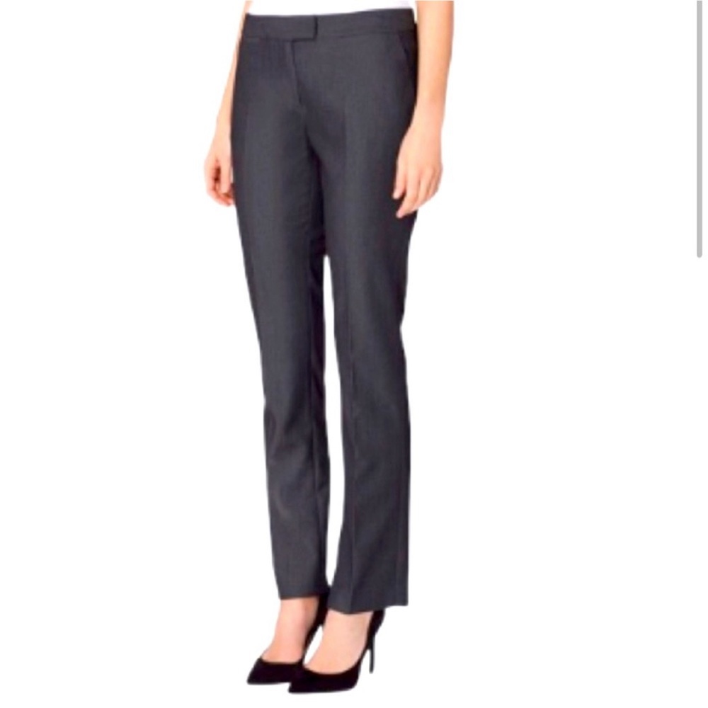 Theory Charcoal Sheen Trousers Pants